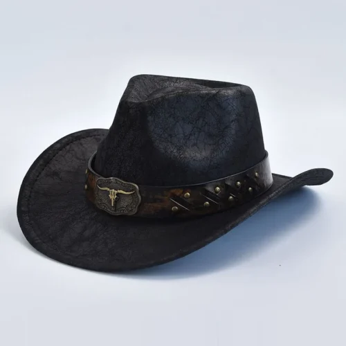 Chapeaux de cowboy western en similicuir
