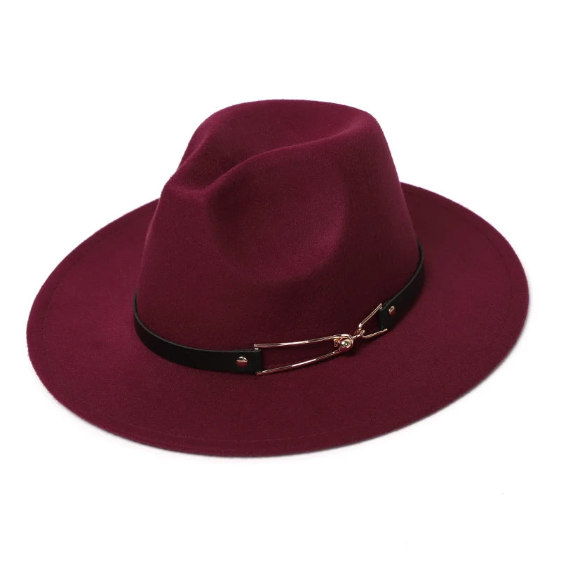 Chapeau Fedora Classy Chic Anneau Doré – Image 5