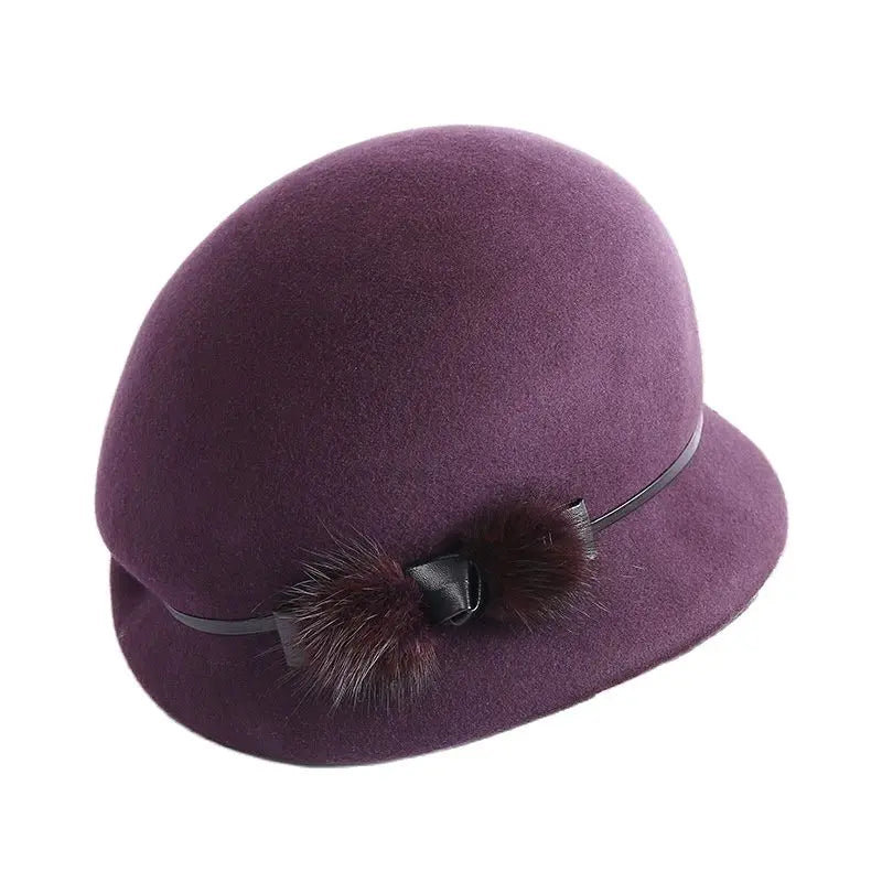 Chapeau Cloche Melon Femme 100% Laine – Image 4