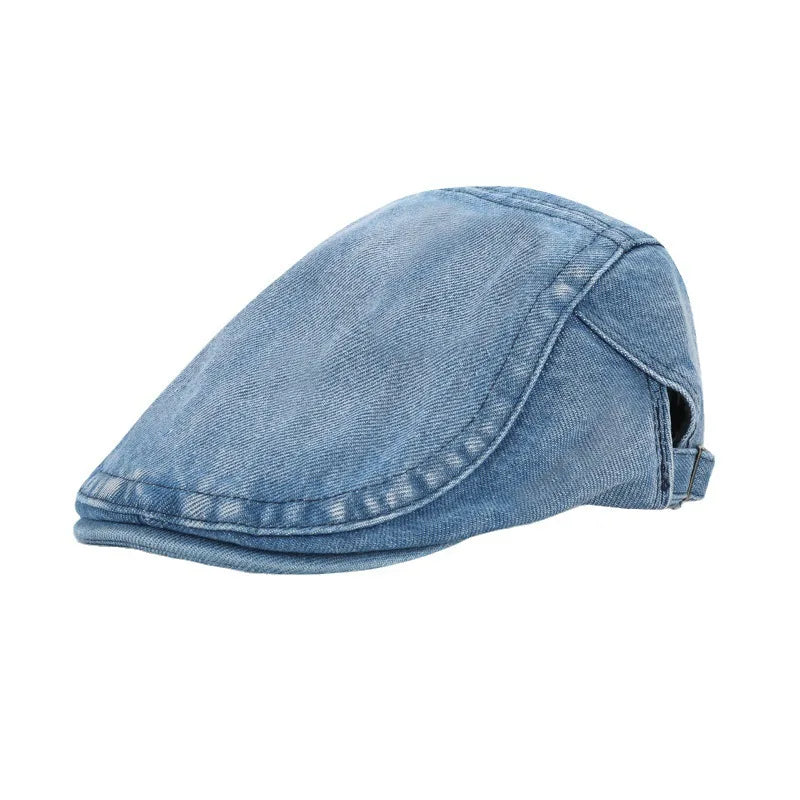 Béret Homme en Denim Léger - Sky – Image 2