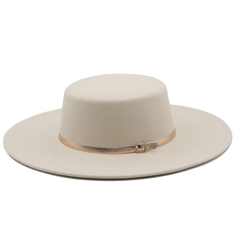 Chapeau Fedora Coton avec Bande Boucle Métallique – Image 4
