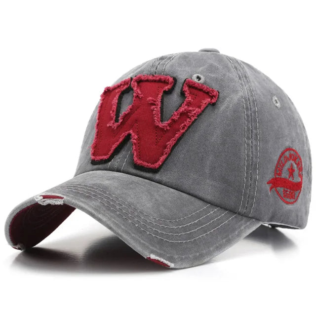 Casquette Baseball Unisexe Vintage Lettre W – Westside – Image 3