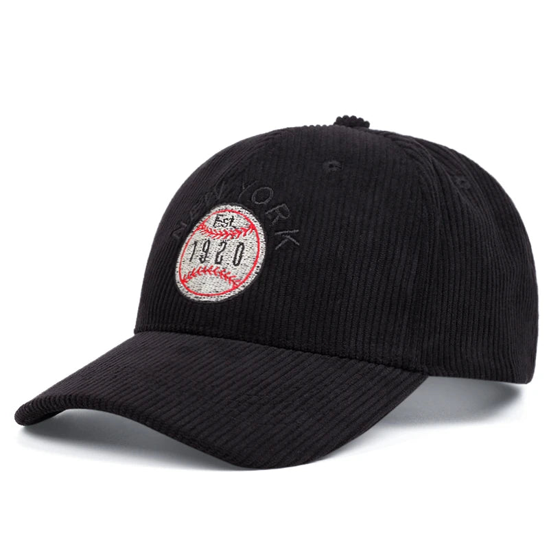 Casquette Baseball Côtelée Brodée – New York – Image 3