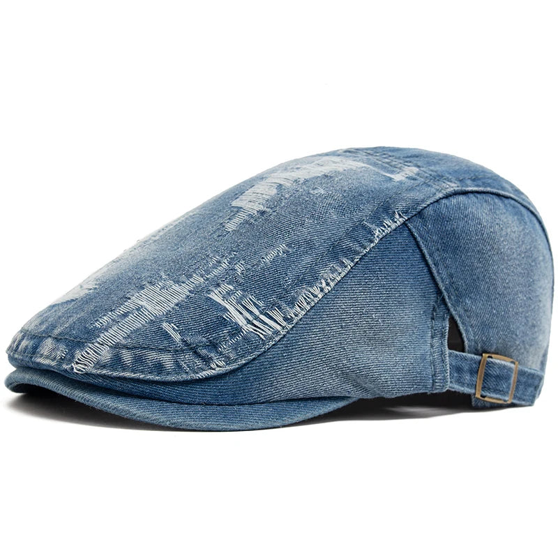 Béret Denim Déchiré Mixte - UrbanChic – Image 3