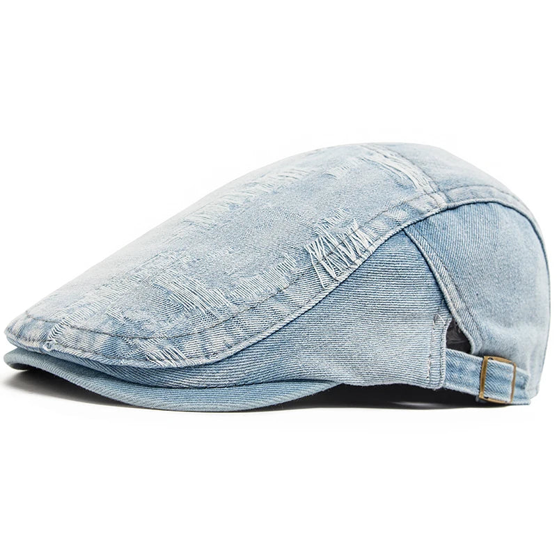 Béret Denim Déchiré Mixte - UrbanChic – Image 2