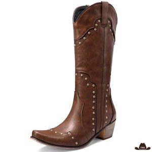 Santiags Femme Marron