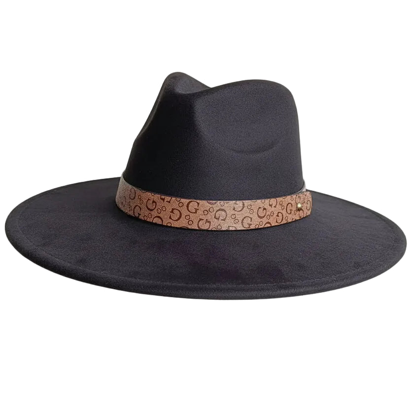 Chapeau Fedora Effet Suédine – Bandeau – Image 2