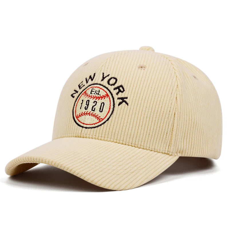 Casquette Baseball Côtelée Brodée – New York – Image 2