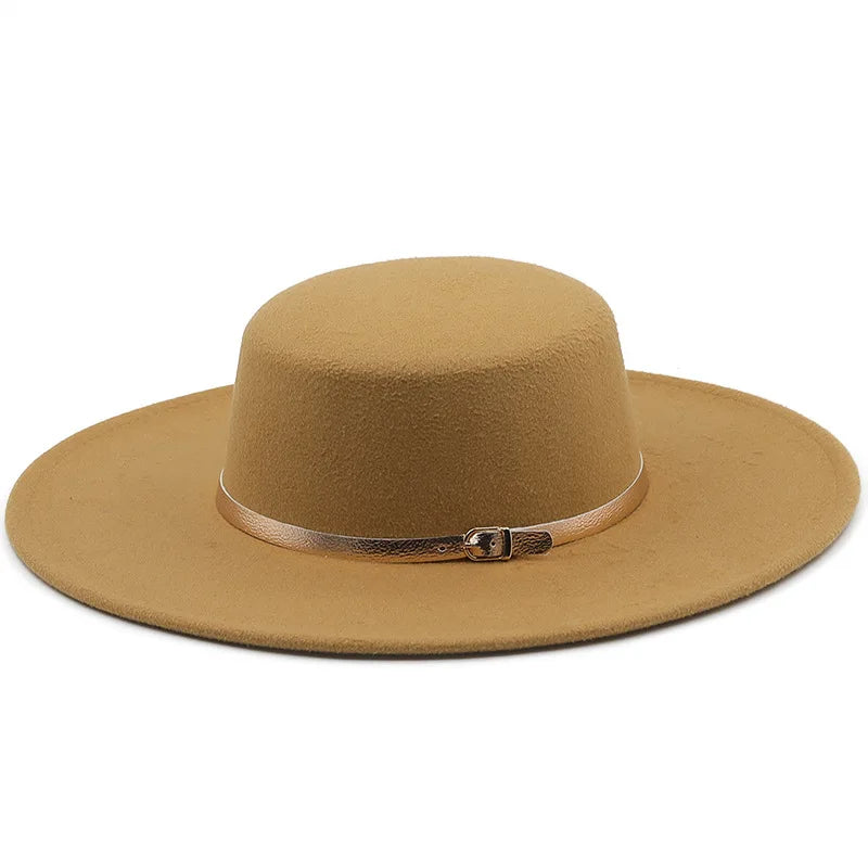 Chapeau Fedora Coton avec Bande Boucle Métallique – Image 3