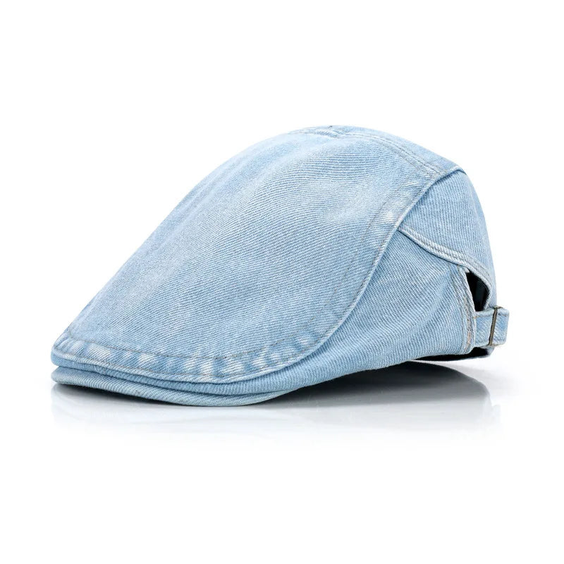 Béret Homme en Denim Léger - Sky – Image 4