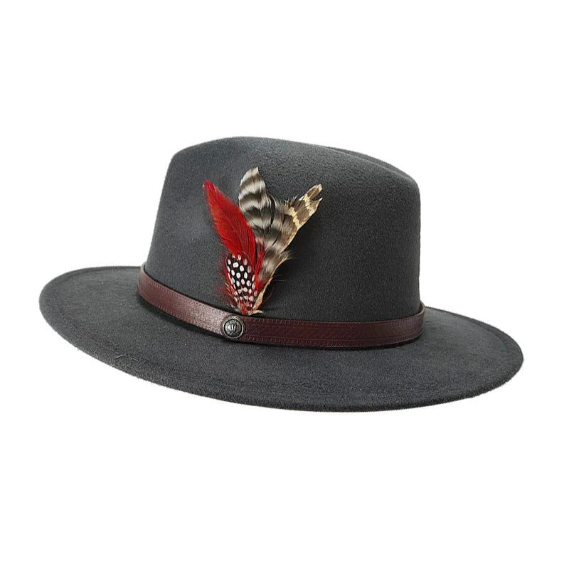 Chapeau Fedora Coton – Plume Décorative – Image 7
