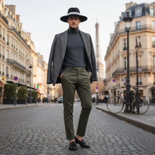 Chapeau Fedora Suédine – Bord Large et Ruban Contrasté