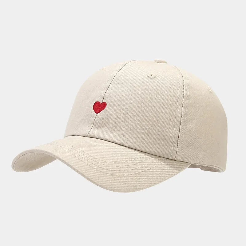 Casquette Minimaliste avec Cœur Brodé - Amor – Image 3