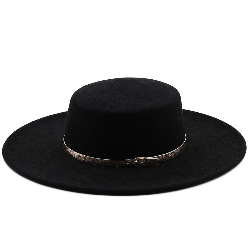 Chapeau Fedora Coton avec Bande Boucle Métallique – Image 2