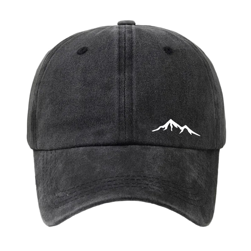 Casquette Baseball Effet Délavé – Broderie Montagne – Image 3