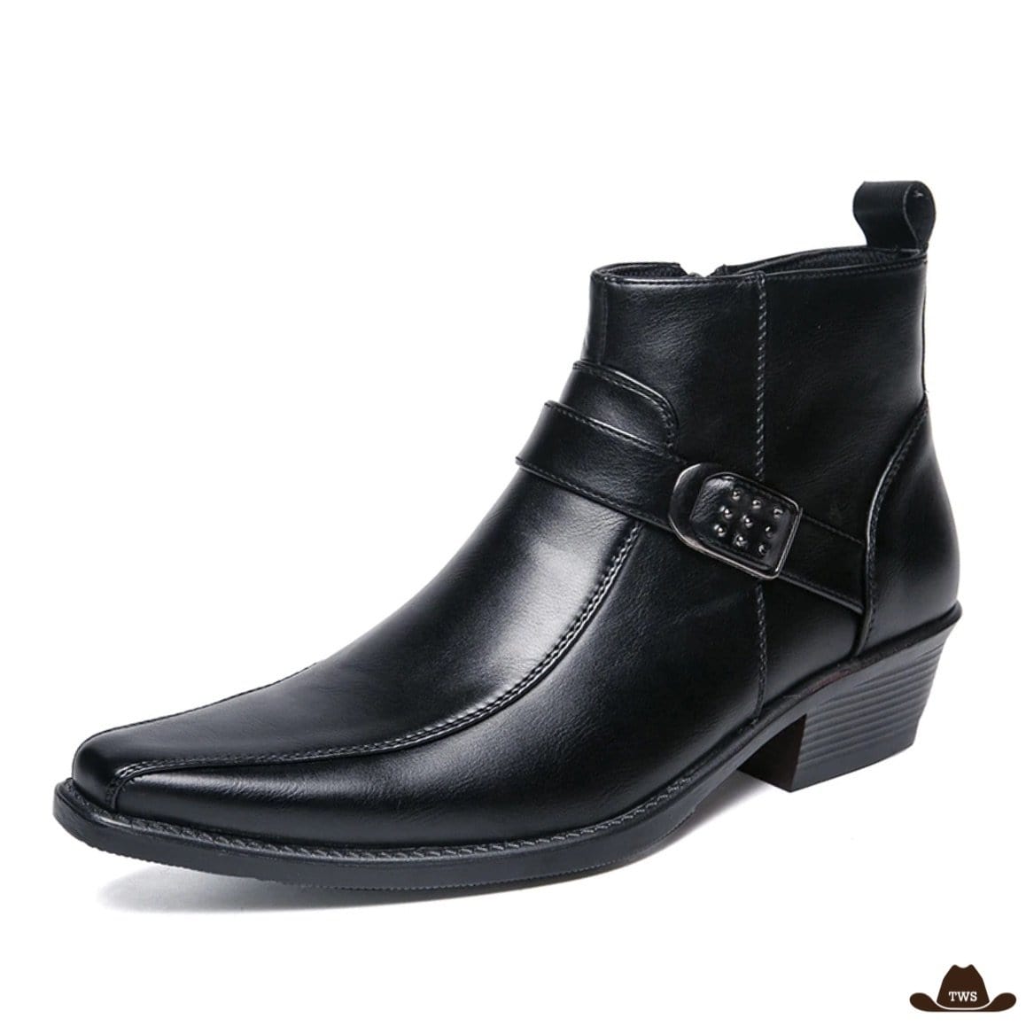Boots Western Homme Simili Cuir