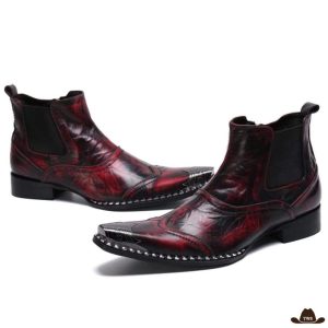 Boots Western Homme Carrées