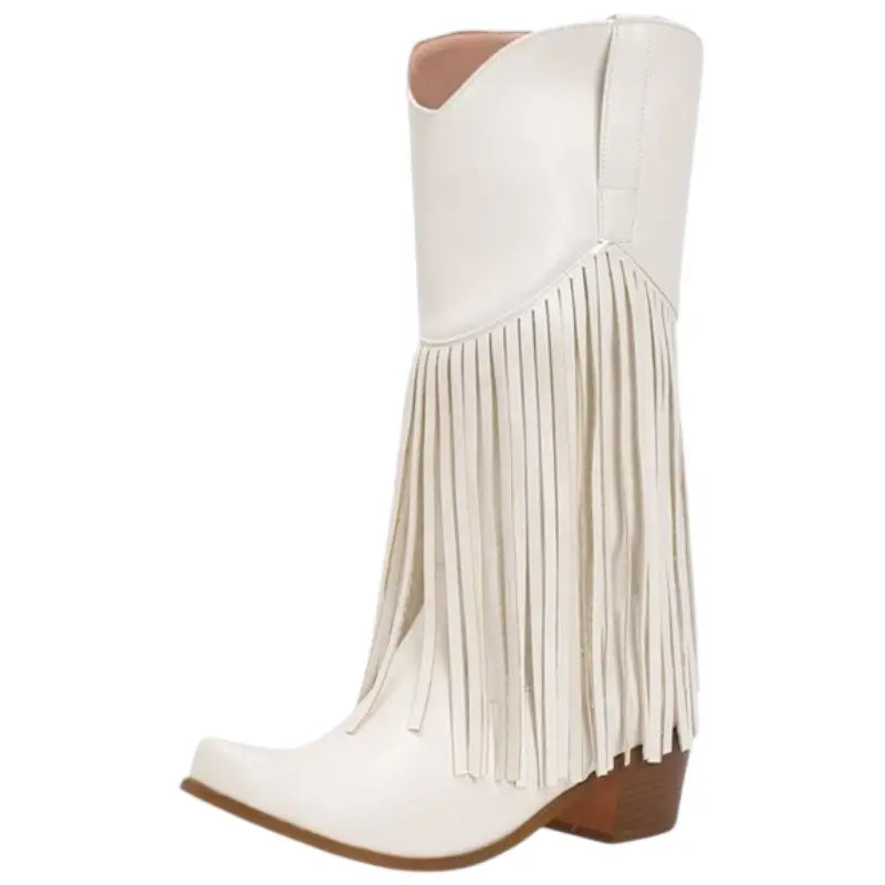 Bottes Cowboy Blanches – Image 2