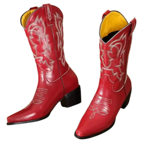 bottes-country-femme-rouge-2.jpg Bottes Country Rouges pour Femme