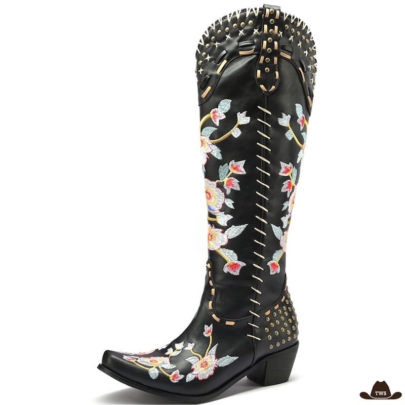Bottes Cowboy Blanches – Image 2