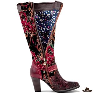 Bottes Cowboy Rouges et Noires