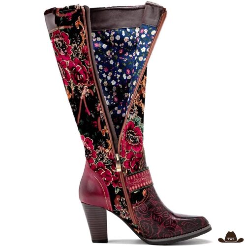 bottes-cowboy-br-rouges-et-noires-649162.jpg Bottes Cowboy Rouges et Noires