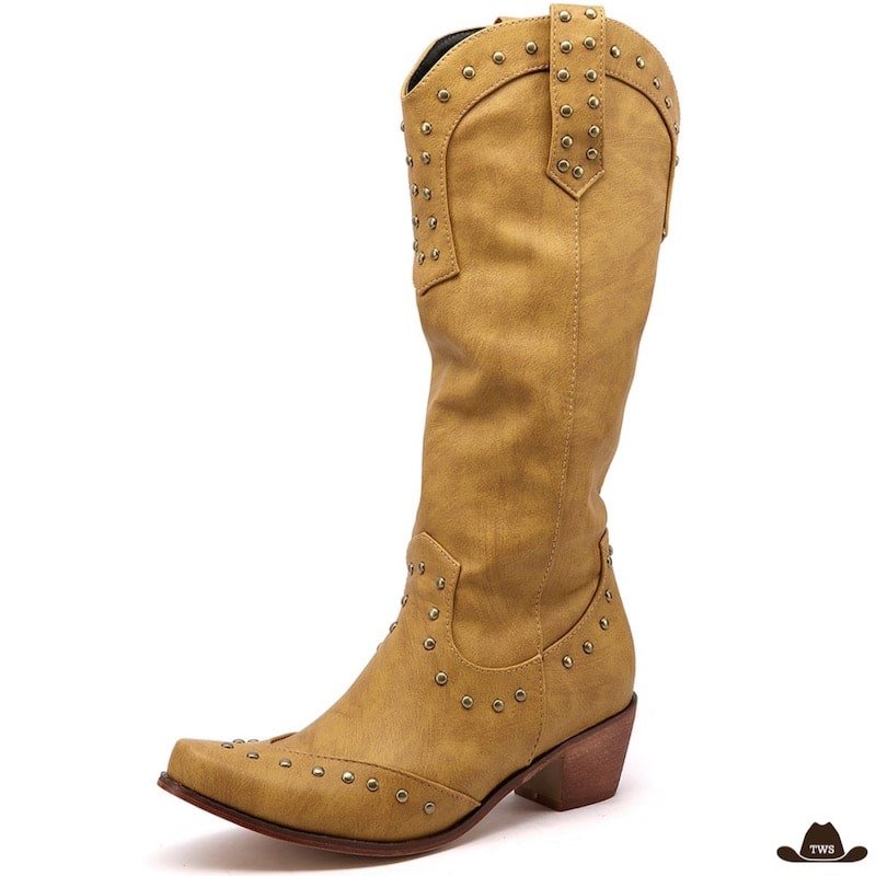 Bottes Cowboy Femme Marron – Image 2