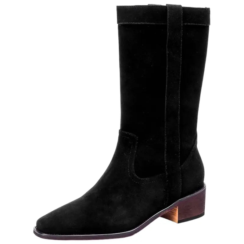 Bottes Cowboy Daim Femme – Image 2