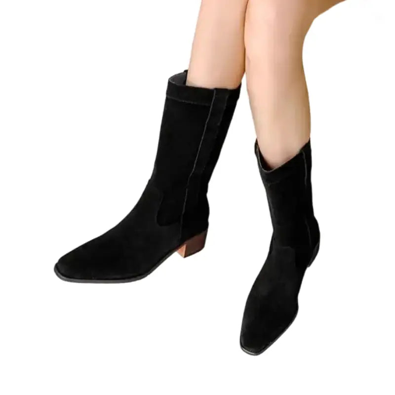 Bottes Cowboy Daim Femme