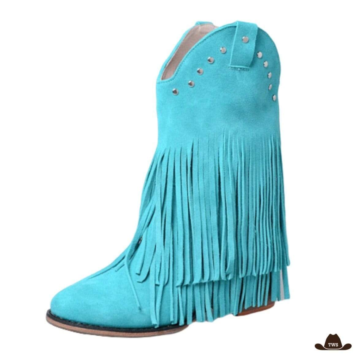 Bottes Cowboy Daim Femme – Image 3