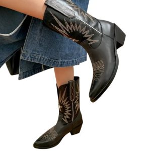 Bottes Cowboy en Cuir pour Femme