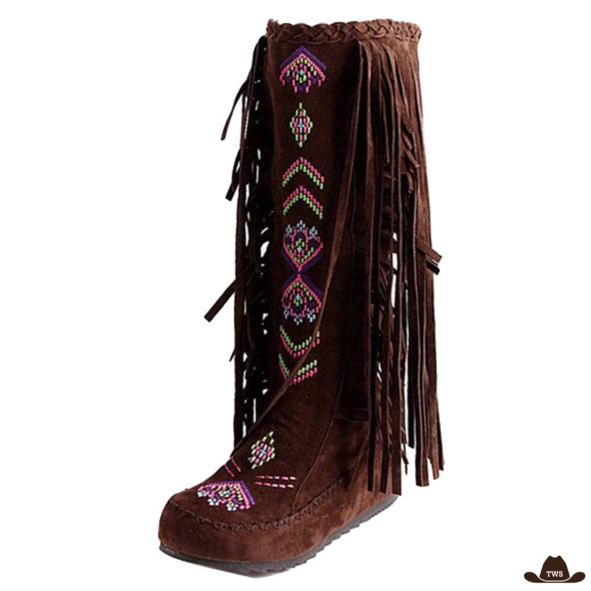 Bottes Cowboy Franges Femme – Image 3