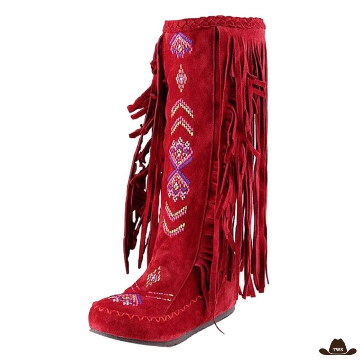 Bottes Cowboy Franges Femme – Image 2