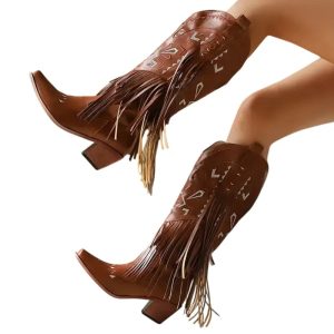 Bottes Cowboy Hautes pour Femme