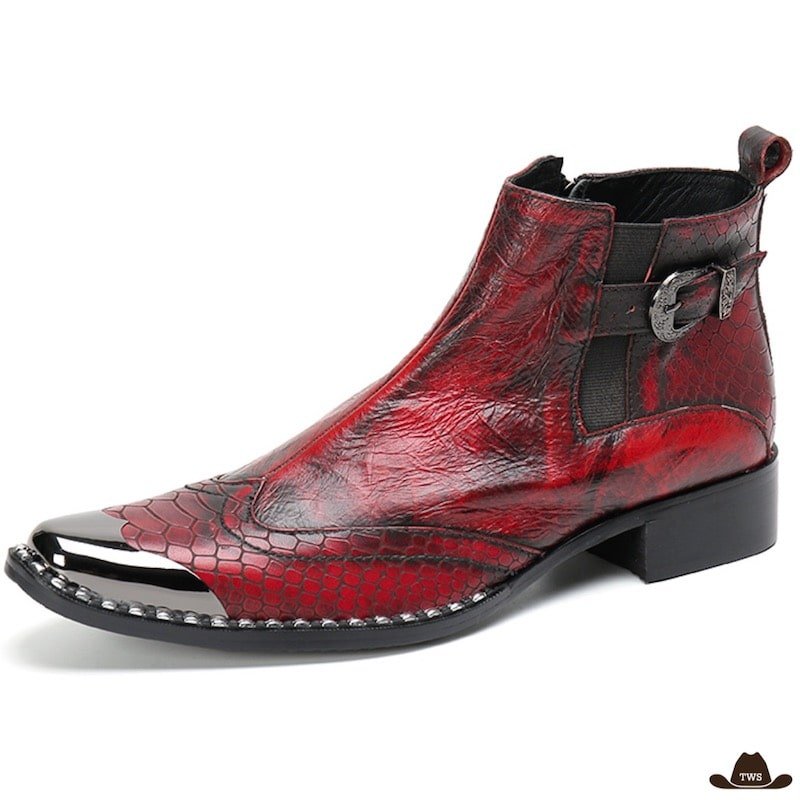 Bottes Cowboy Rouges – Image 2