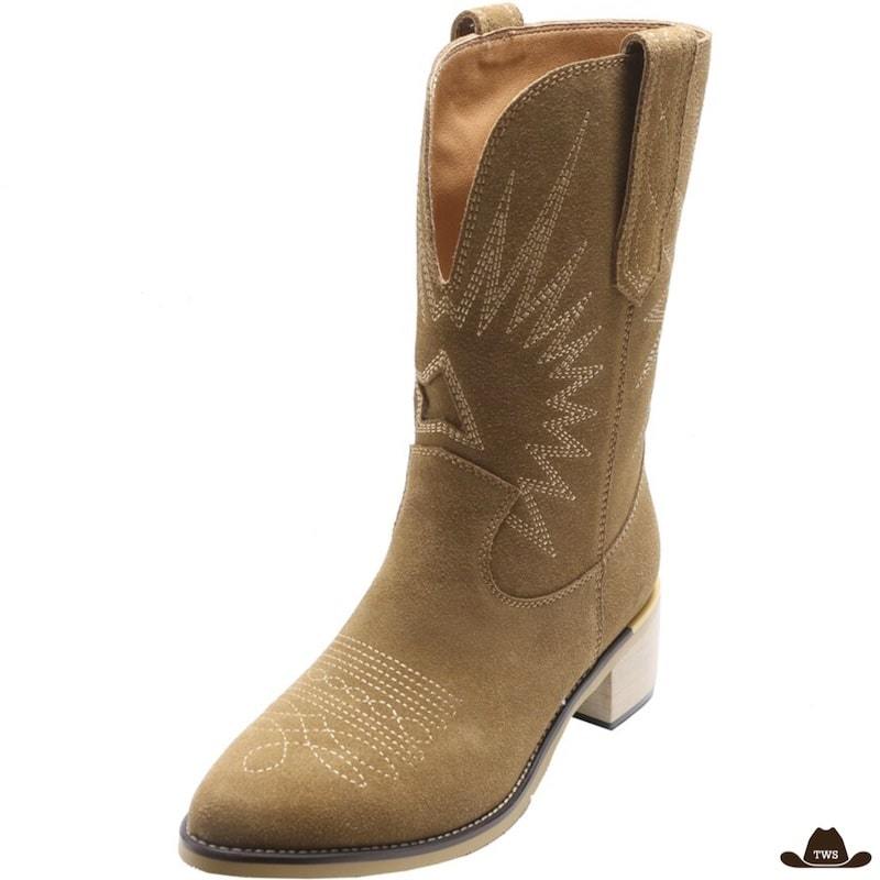 Bottes Western Daim – Image 2
