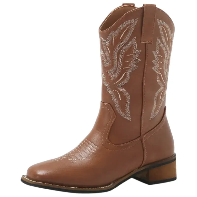 Bottes Western à Bouts Carrés pour Femme – Image 2