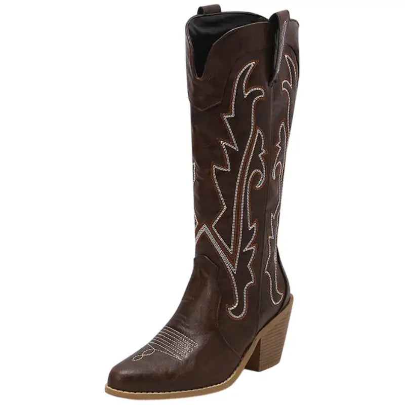 Bottes Western Marron pour Femme – Image 2