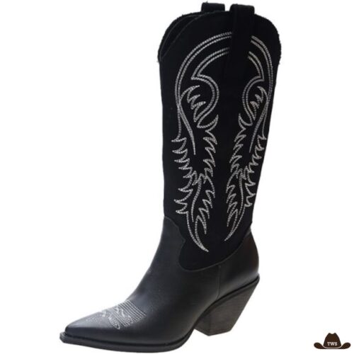 bottes-western-noires-femme-840771.jpg Bottes Western Noires Femme