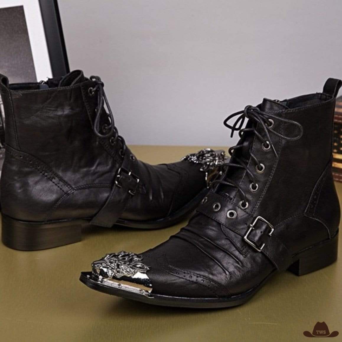 Bottines à Lacets Western – Image 2