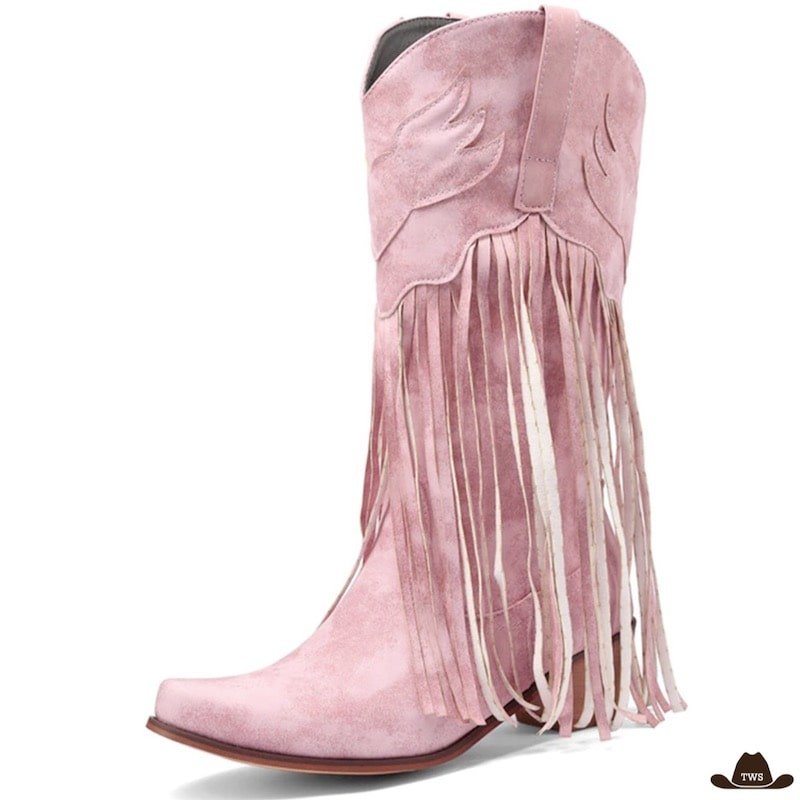 Bottines Cowboy Femme Turquoise – Image 4