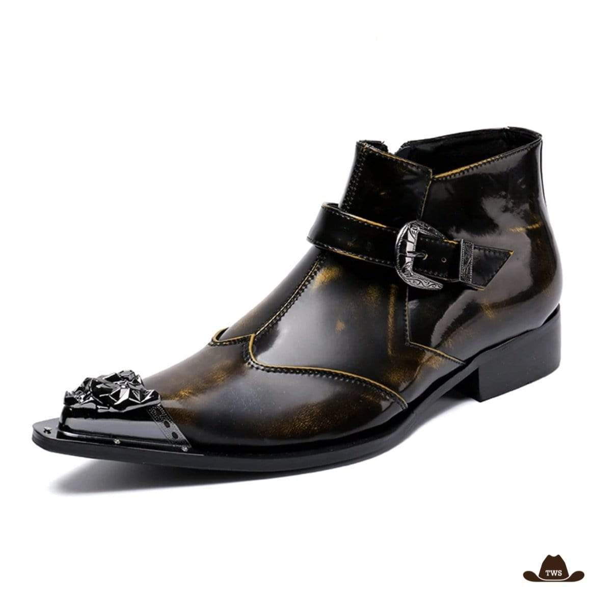 Bottines Cowboy Marron – Image 2
