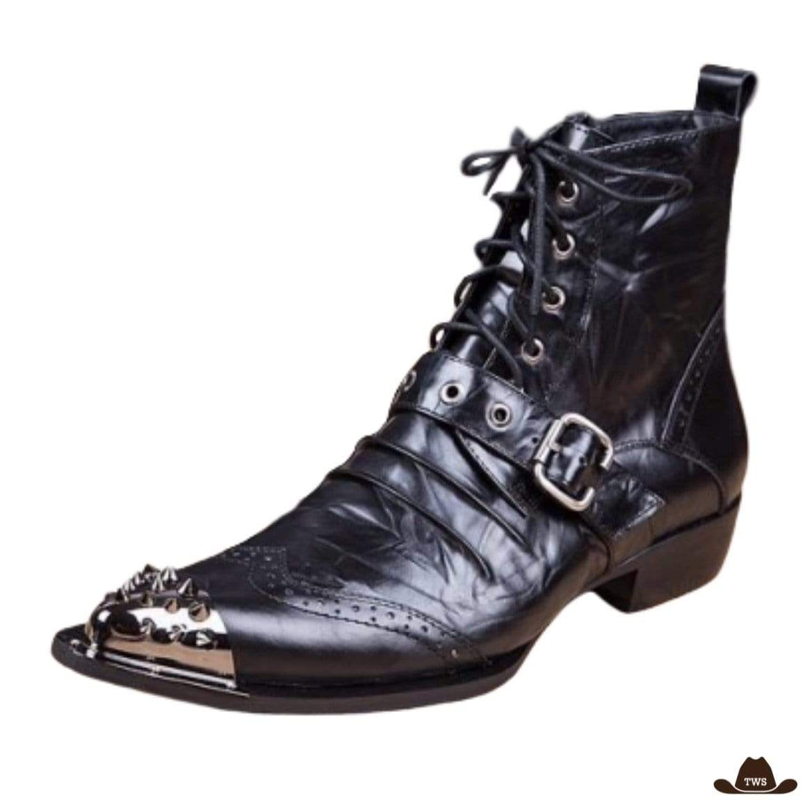 Bottines Cowboy Noires – Image 2