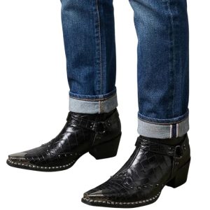 Bottines Cowboy en Cuir