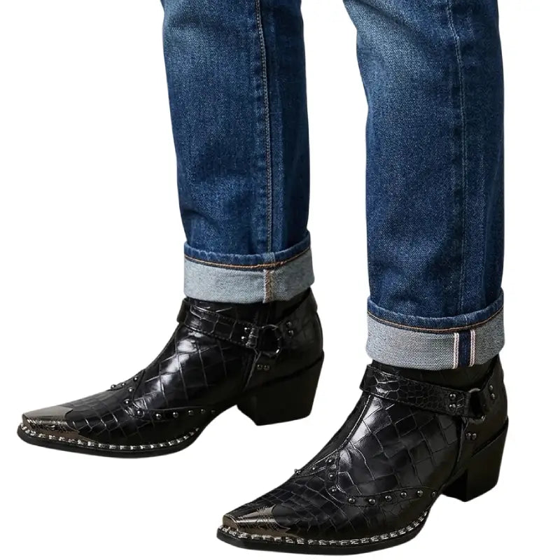 Bottines Cowboy en Cuir