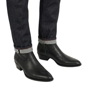 Bottines Western Homme en Cuir