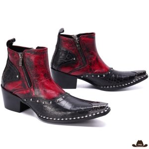 Bottines Hommes Boots Style Cowboy