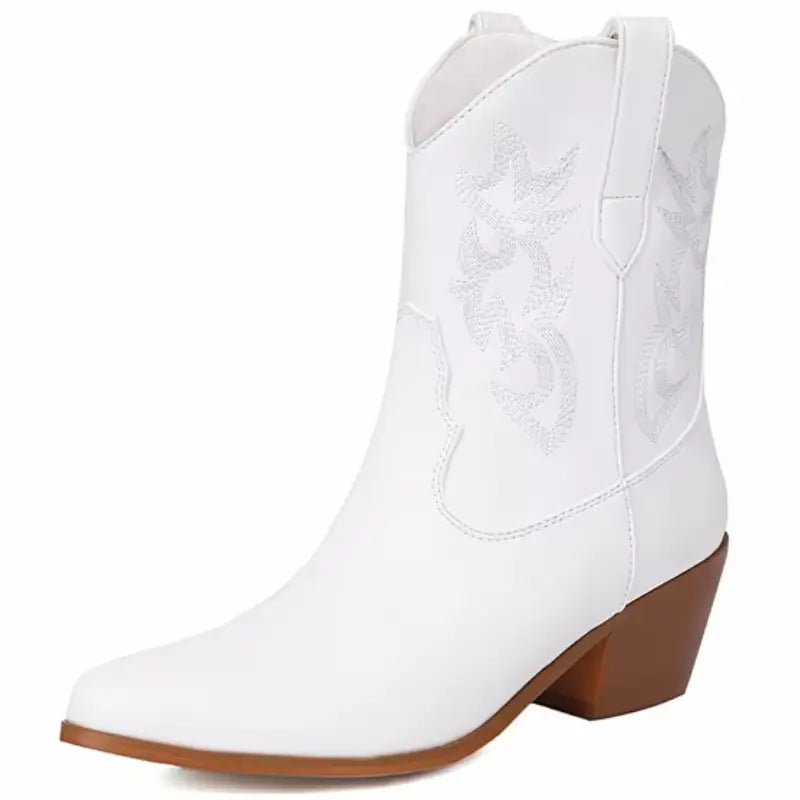 Bottines Western Blanches – Image 2