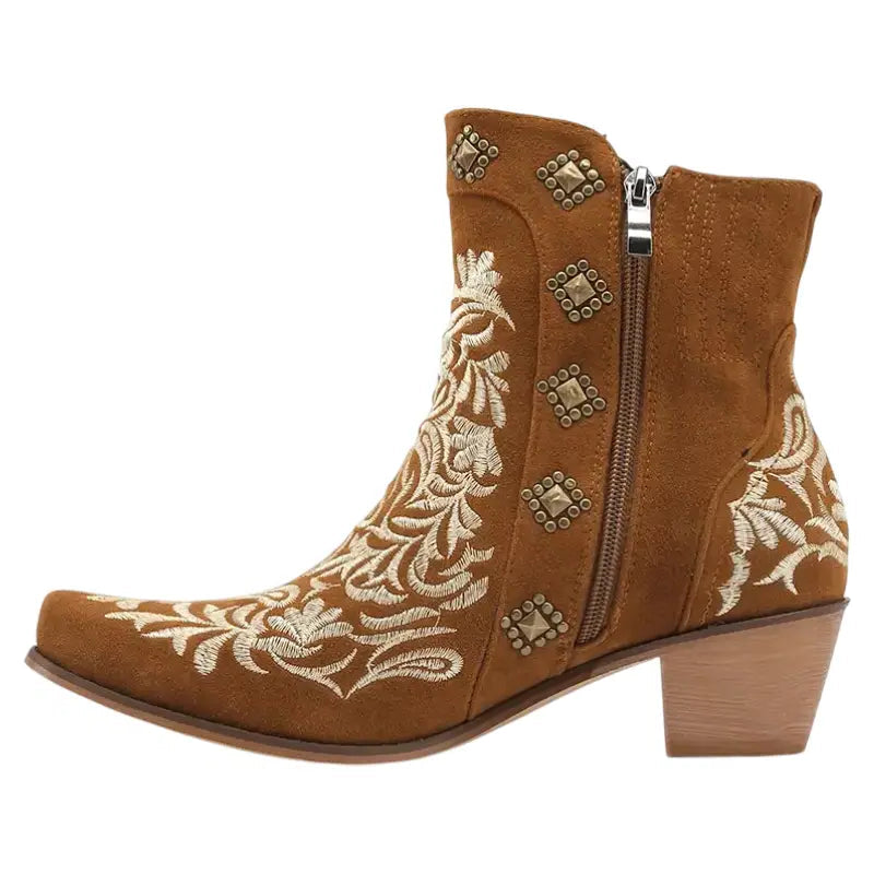 Bottines Western Camel
