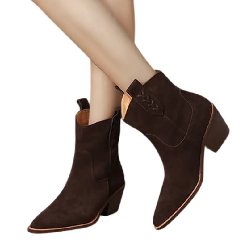 Bottines Western en Cuir pour Femme